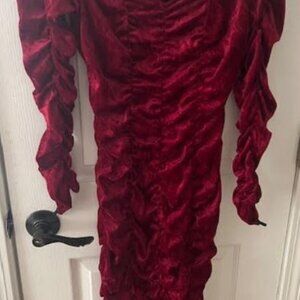 Coffin Dress Long Velour